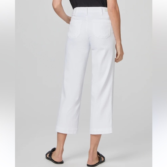 Paige Women’s Nellie Cullote Jeans. Crisp White. Size 31 (599A) - Picture 2 of 16